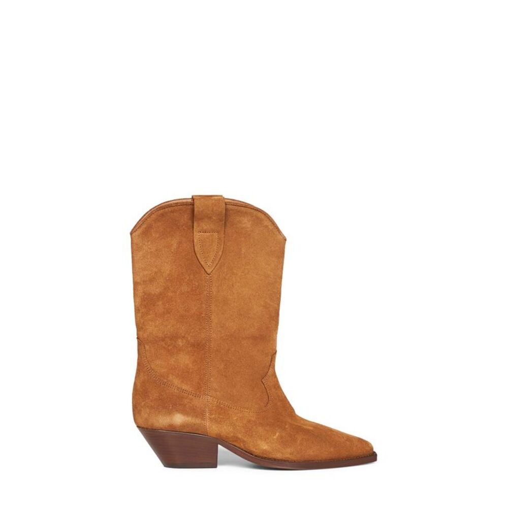Isabel Marant Women Cognac Suede Duerto Western Boots